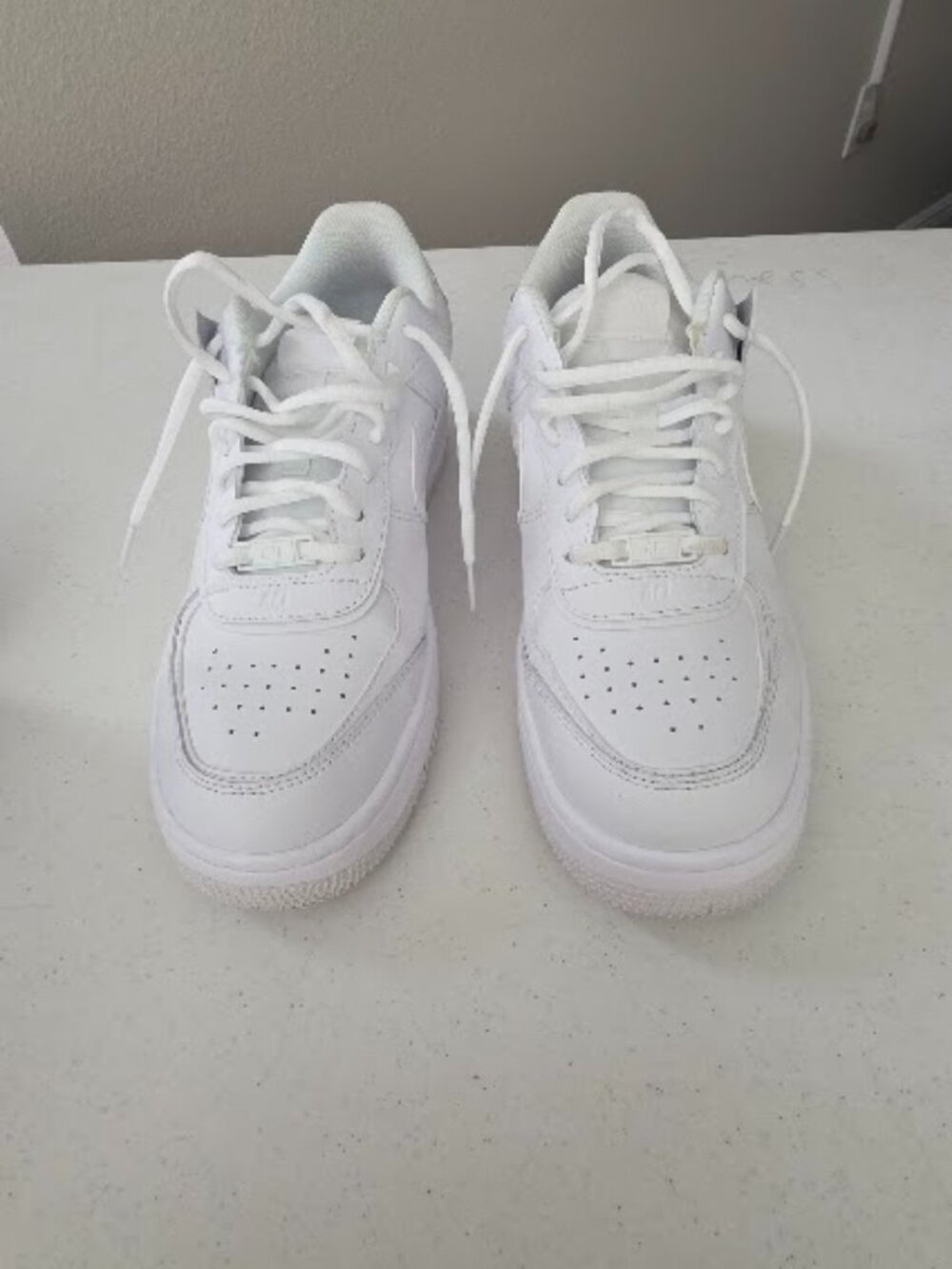 Nike Air Force 1 Shadow Triple White Sneakers Women’s Size 12